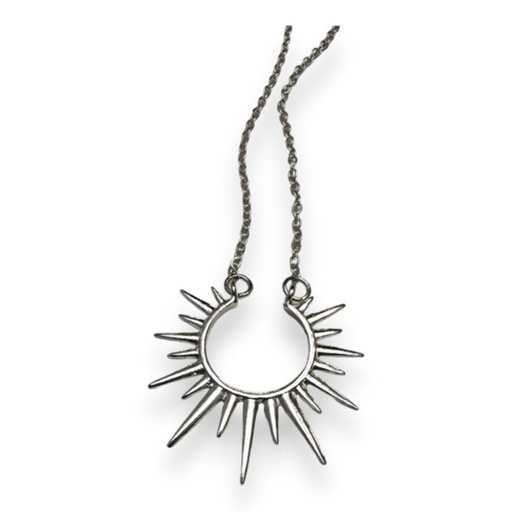 4/$25 - 
 Simple Open Sun Pendant Necklace